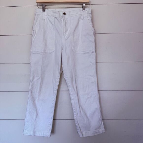 J.Crew Denim - J. Crew Women’s 30 White Straight Leg Crop Jeans